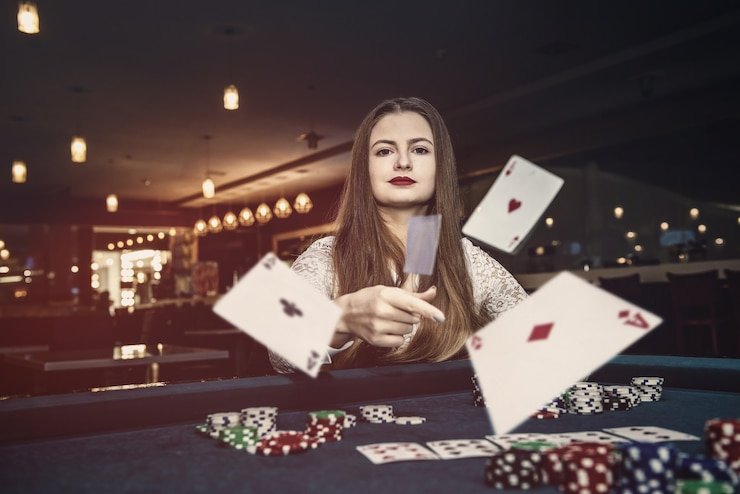 Tampilan antarmuka live casino talos168 dengan dealer dan feed video